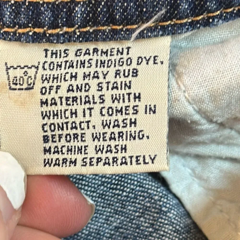 Union Bay Blue Denim Bib Baggy Overalls Farmer size‎ L Large Carpenter